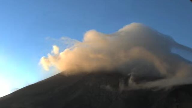 Volcán Popocatépetl el 10 de enero
