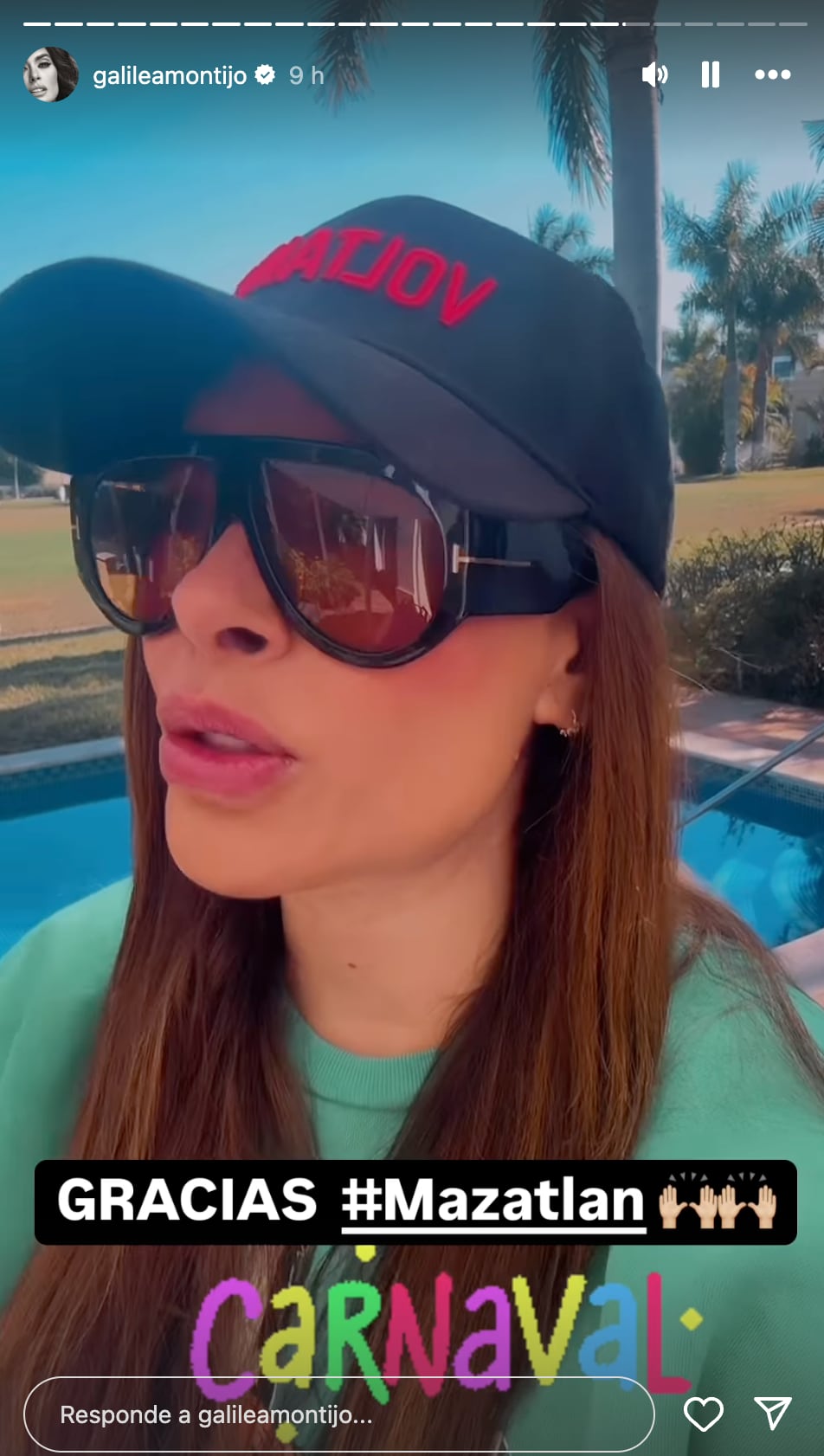 Galilea Montijo defiende a Isaac Moreno tras caída en el Carnaval de Mazatlán 2025