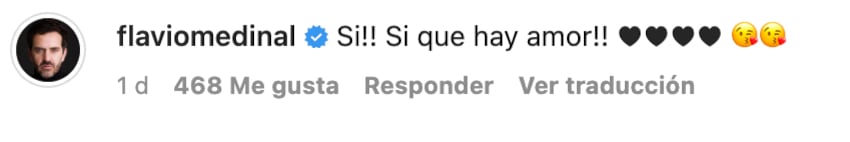 Flavio Medina le dedica un mensaje a Silvia Navarro