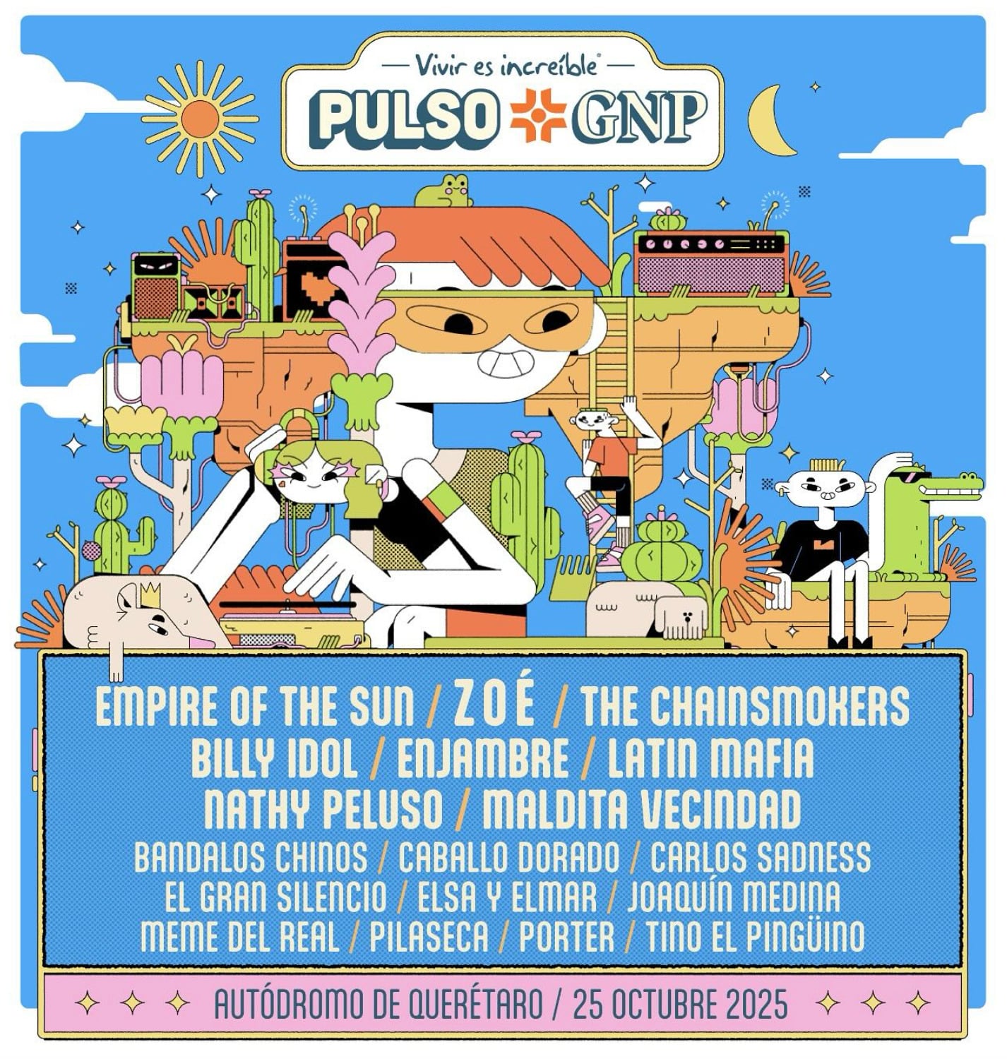 Lineup oficial para el Pulso GNP 2025
