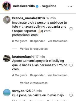 Críticas a Nelssie Carrillo