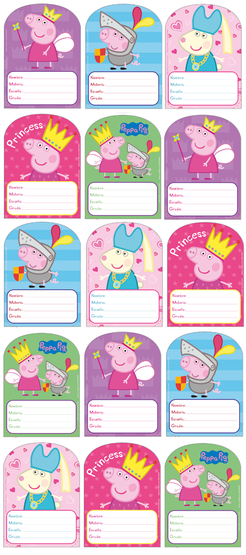 Etiquetas escolares para imprimir de Peppa Pig: 5 bonitas plantillas para el regreso a clases 2024