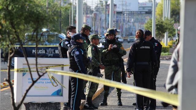 Policías y militares en Guanajuato.