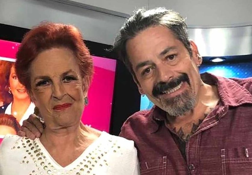 Talina Fernández con su hijo Pato Levy.