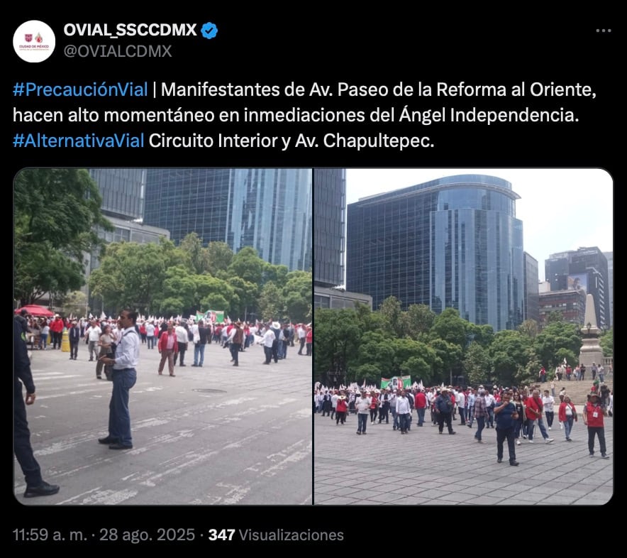 PRI marcha en apoyo a Alito Moreno tras pelea con Noroña