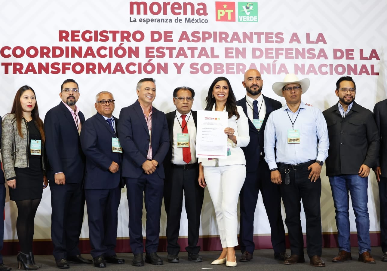Marybel Villegas formaliza registro en Morena rumbo a la Coordinación de la Transformación.