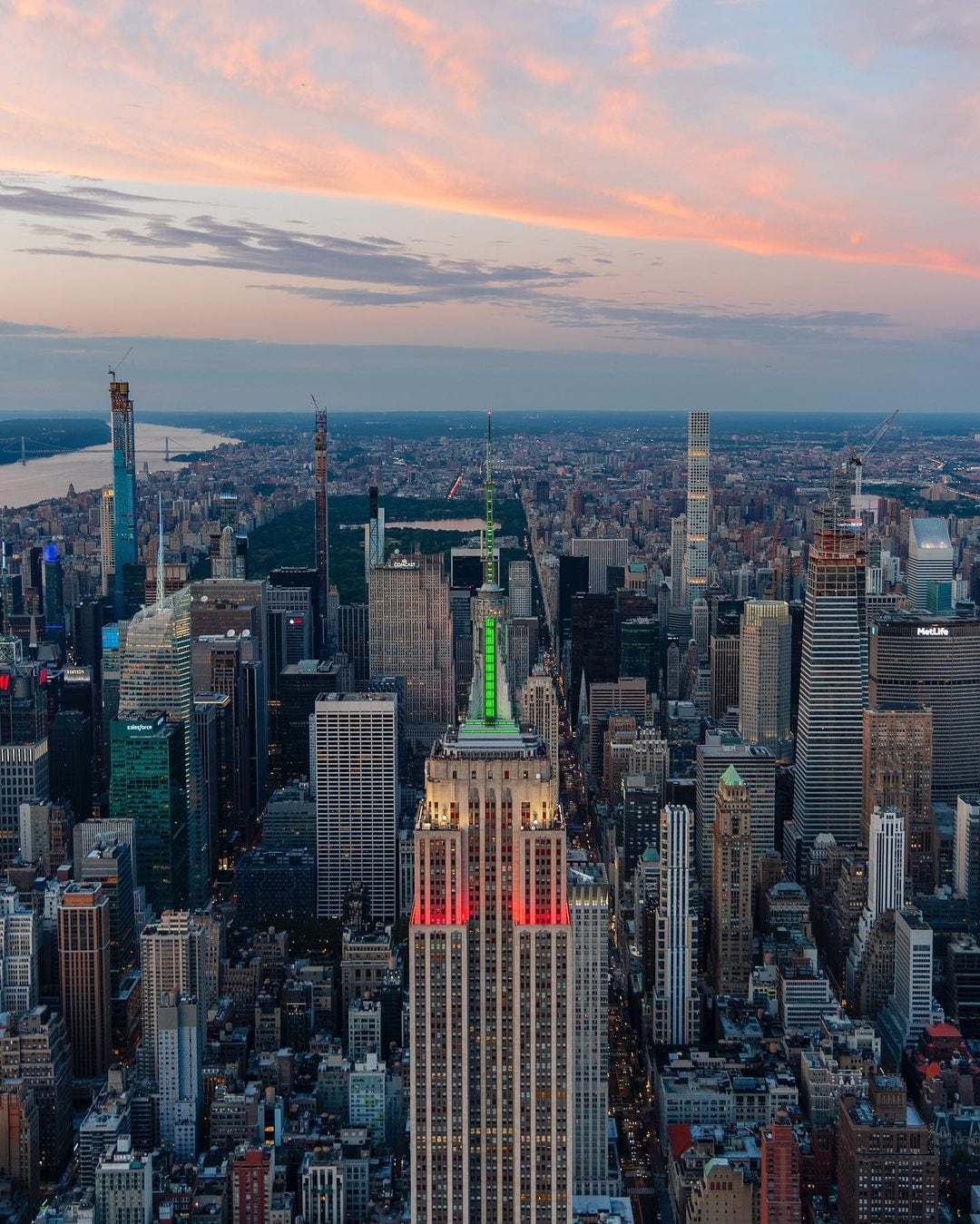 Este 15 de septiembre, el Empire Stare se vistió con colores de la bandera de México por el Día de la Independencia