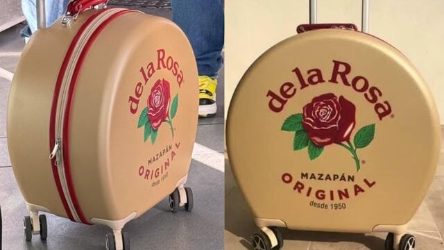 Esta es la maleta viral de mazapán de la Rosa
