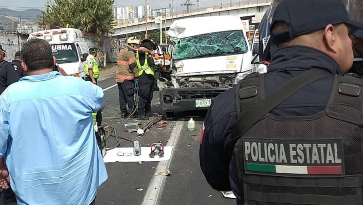 Accidente en la autopista México-Pachuca
