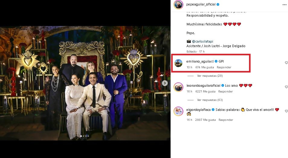 Emiliano Aguilar les deja mensaje a Ángela Aguilar y Christian Nodal por su boda.