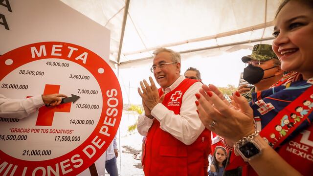 Gobernador de Sinaloa pone en marcha colecta para la Cruz Roja