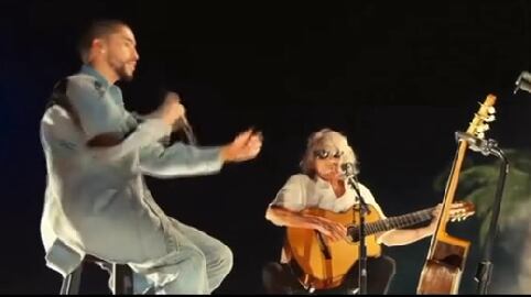Bad Bunny y José Feliciano en Coachella