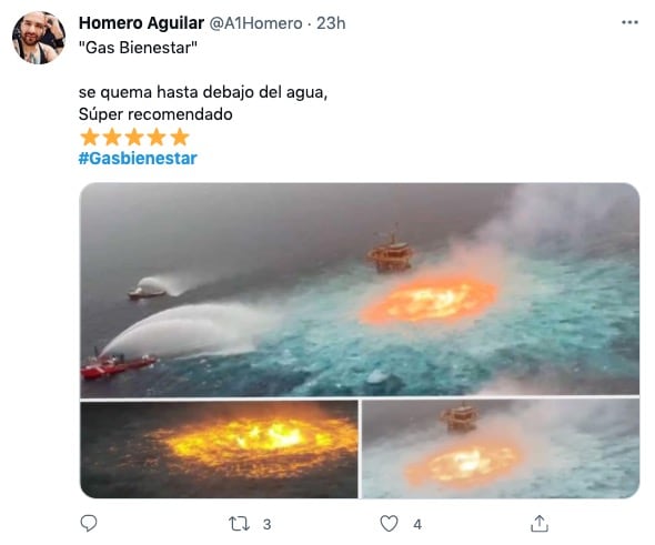 Meme sobre Gas Bienestar