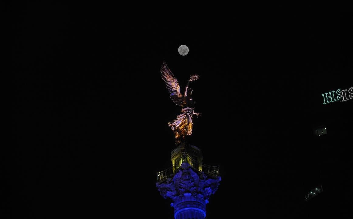 La Super Luna desde la Ciudad de México