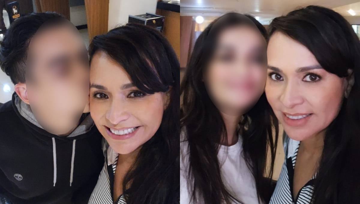 Laura Fernández Piña y sus hijos