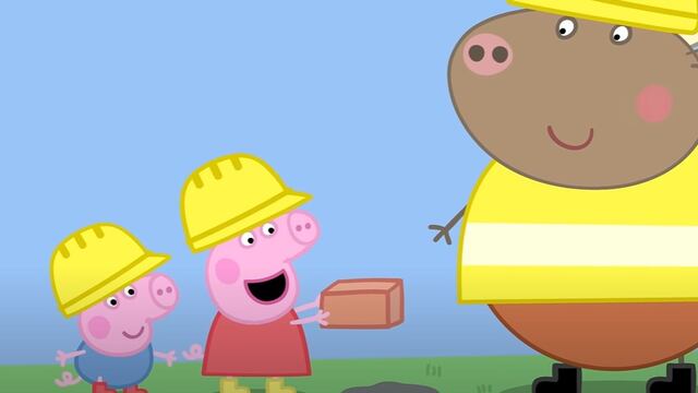 Peppa Pig aprende de automóviles y construcción