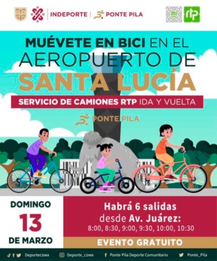 Ruta desde la CDMX para asistir al paseo dominical en Santa Lucía