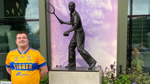 Michael Johnson, el fan de Tigres que apareció en Wimbledon