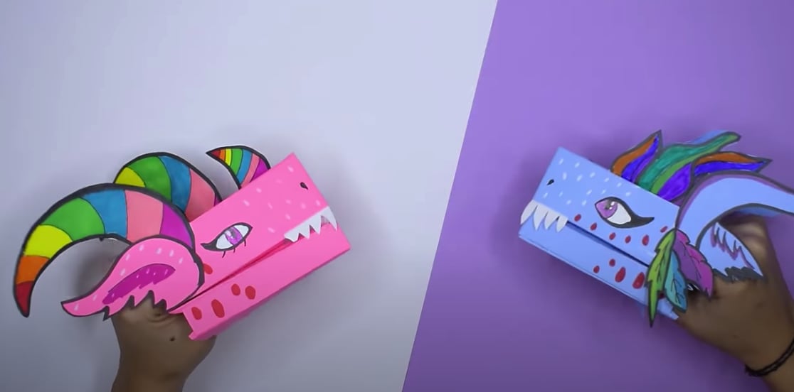 Dragones de papel de TikTok