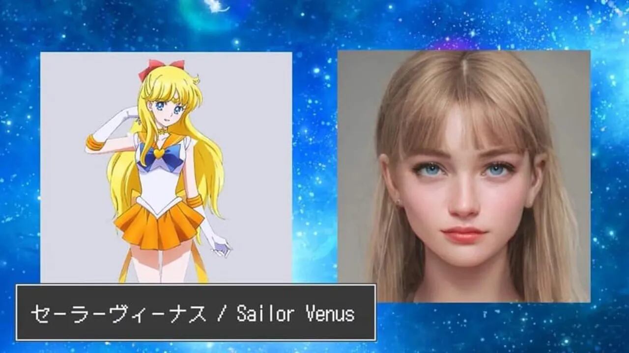 IA recrea personajes de Sailor Moon