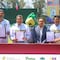 Sergio Salomón entrega concesión por 15 años del parque de beisbol Hermanos Serdán