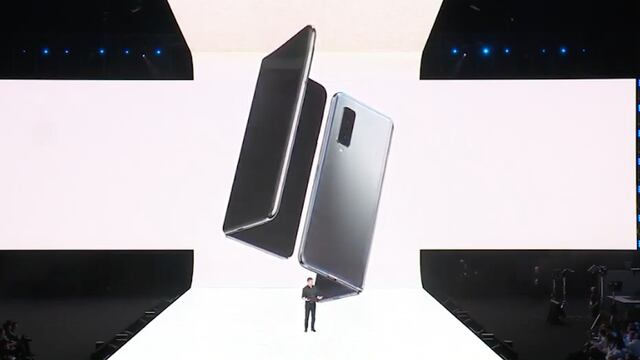 El nuevo teléfono plegable Galaxy Fold.