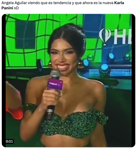 Memes comparan a Ángela Aguilar con Karla Panini por su relación con Christian Nodal