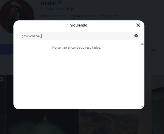 Christian Nodal deja de seguir a su papá Jaime González.