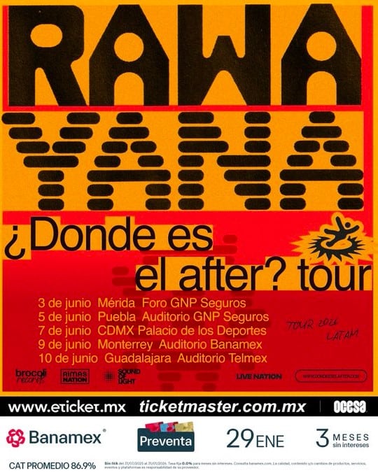 Concierto de Rawayana en el Palacio de los Deportes