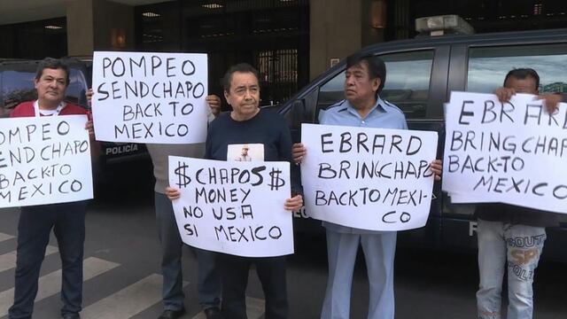 Protesta por el "Chapo".