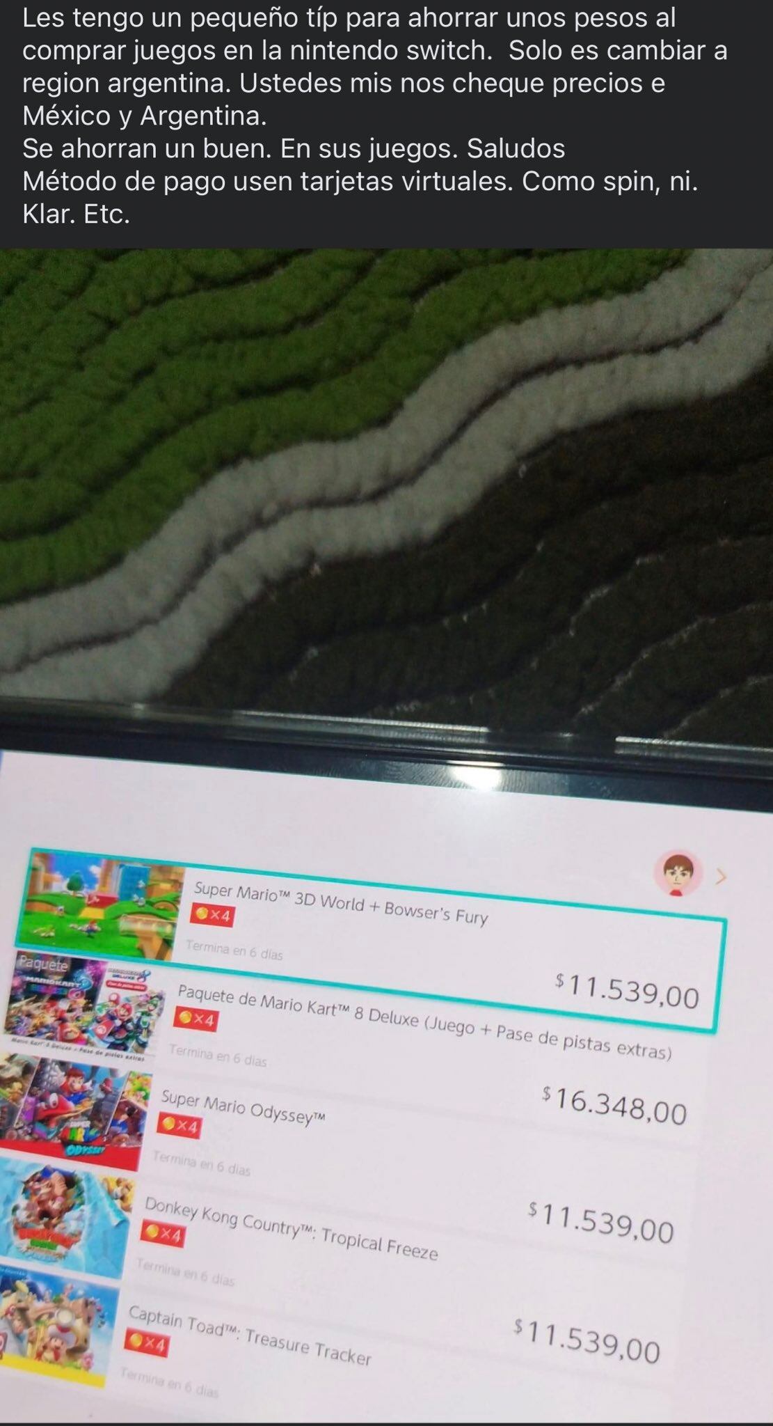Revelan truco para comprar juegos baratos para Nintendo Switch