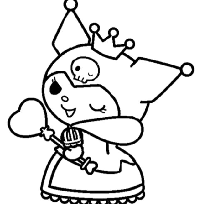 Kuromi reina de corazones por el Día Internacional de la Mujer