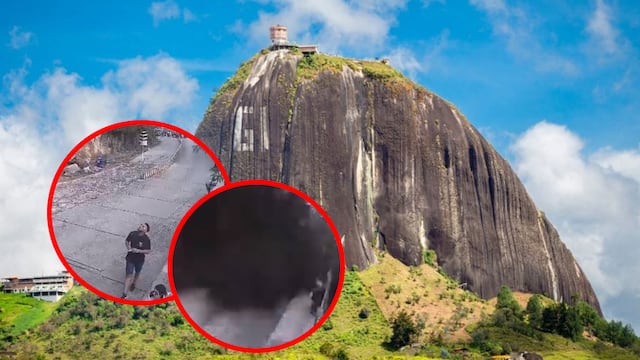 Derrumbe en Piedra del Peñol