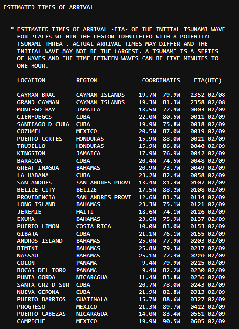Temblor hoy sábado 8 de febrero