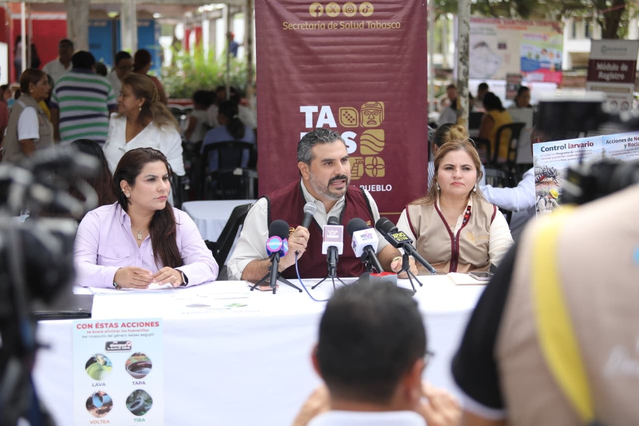 Autoridades de Tabasco refuerzan acciones preventivas ante aumento de dengue