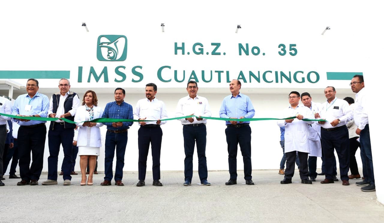 Hospital de Zona 35 del IMSS en Cuautlancingo es inaugurado