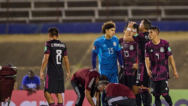 Selección de futbol de México en su visita a Jamaica