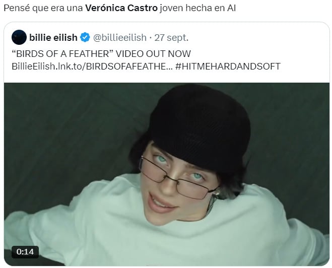 ¿Verónica Castro o Billie Eilish?