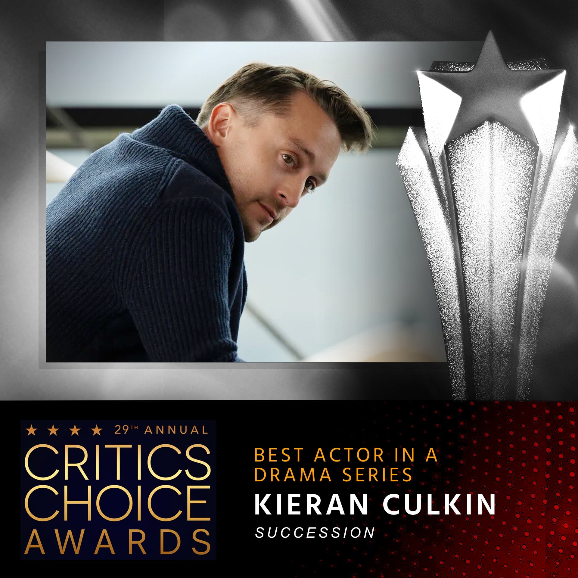 Kieran Culkin, ganador Critics Choice Awards 2024