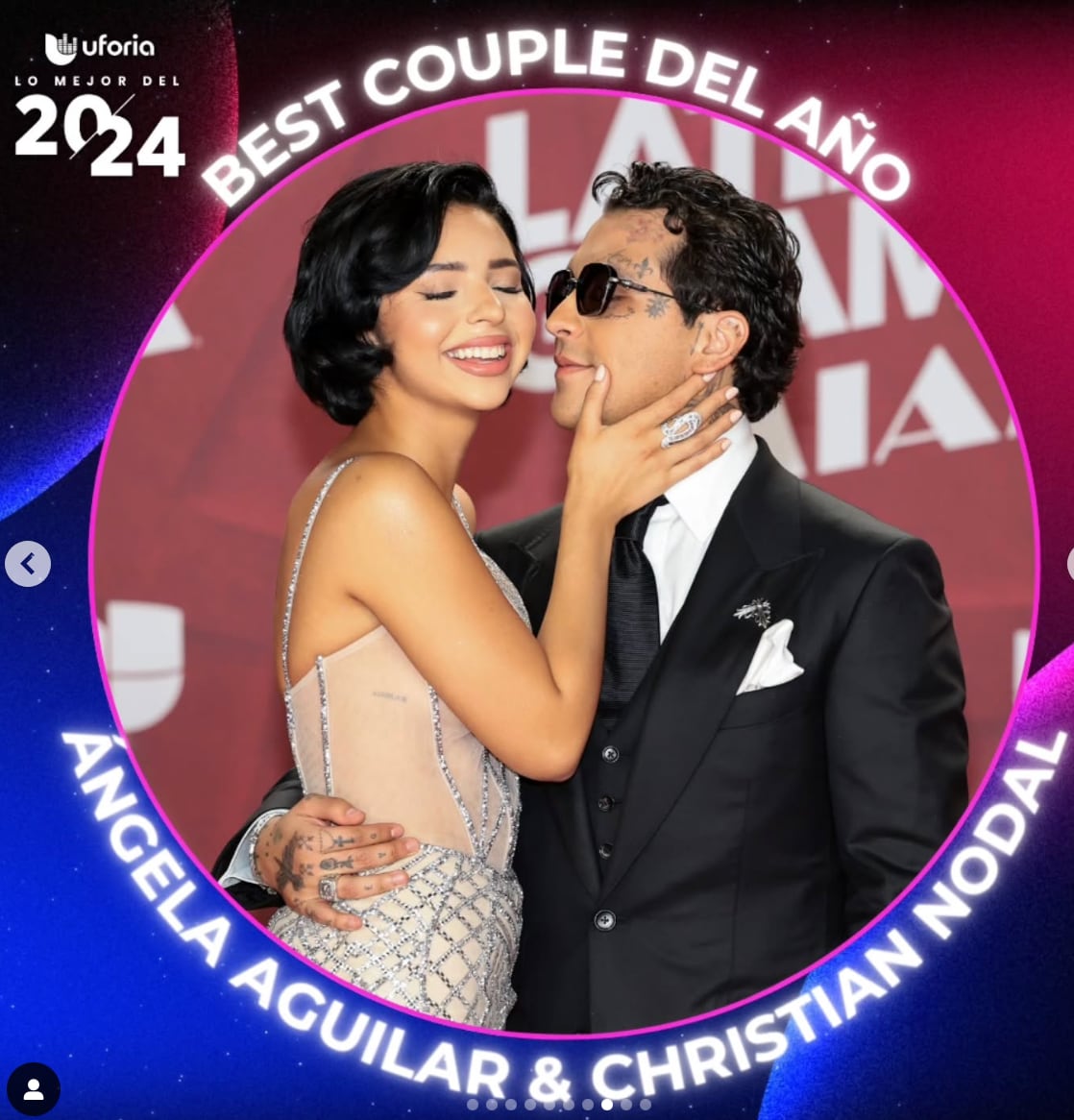 Ángela Aguilar y Christian Nodal están nominados a la ‘Mejor pareja del año’