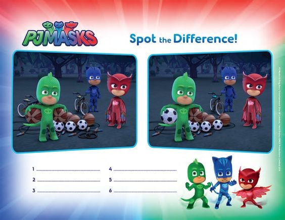 Actividades de PJ Masks para imprimir