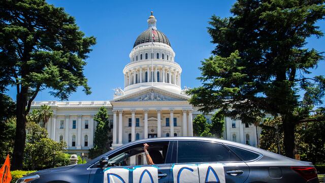 Manifestaciones por DACA frente a la Casa Blanca.