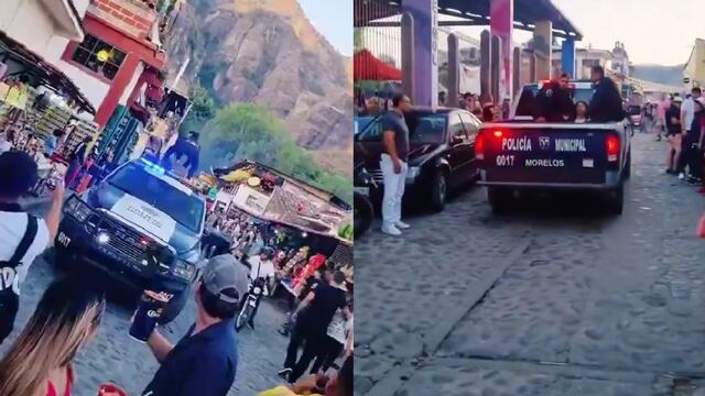 Mujer baila encima de patrulla en Tepoztlán y la detienen