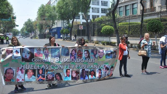 Protesta por desaparecidos