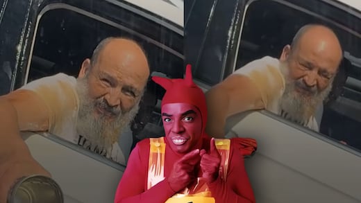 VIDEO: Lanzó café por la ventana y recibió su castigo en segundos