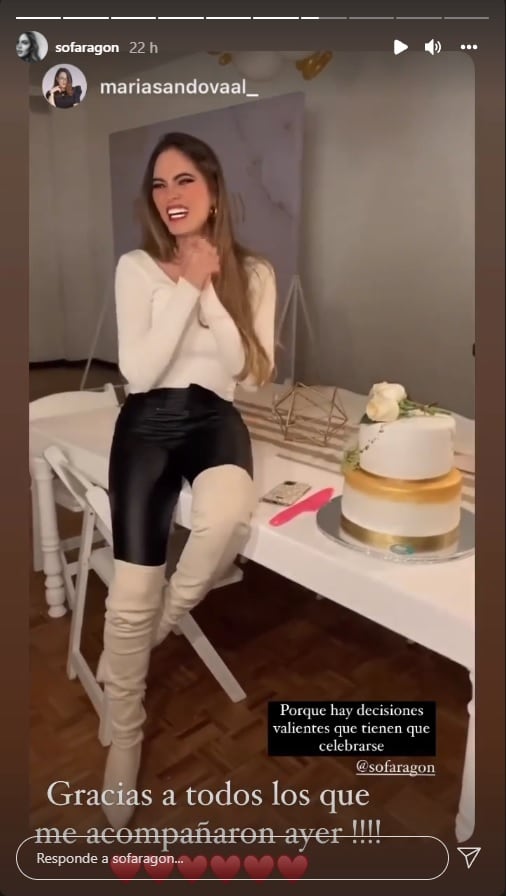 Antes de ser hospitalizada Sofía Aragón tuvo una reunión con sus amigos