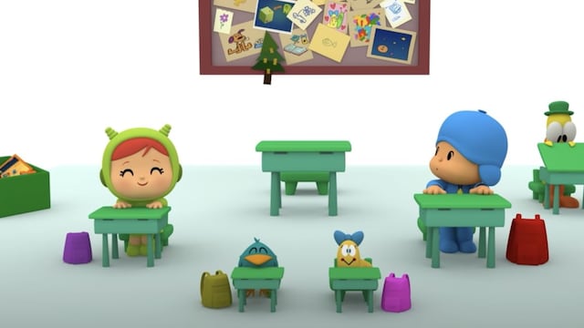 Maratón de Pocoyó en la escuela