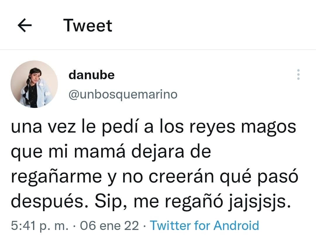 Publicación de Twitter
