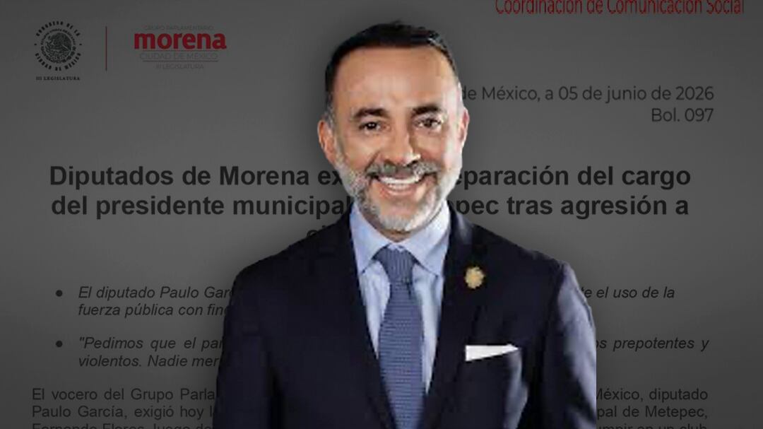 Morena CDMX exige la destitución de Fernando Flores como alcalde de Metepec