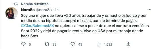 Nora Ochoa responde a Claudia Balderas